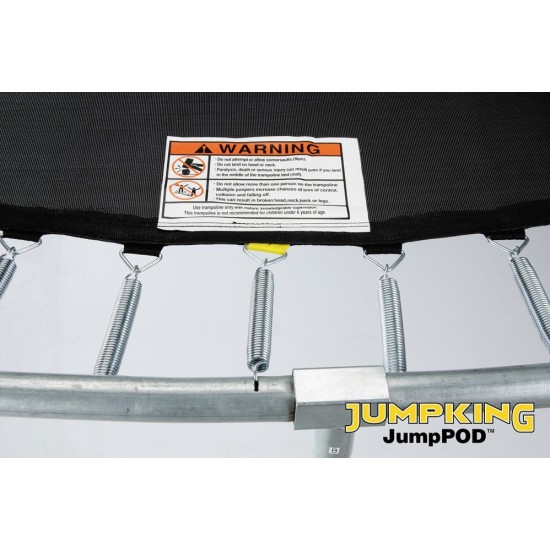 JumpKing 8ft x 11.5ft Oval JumpPod Trampoline 